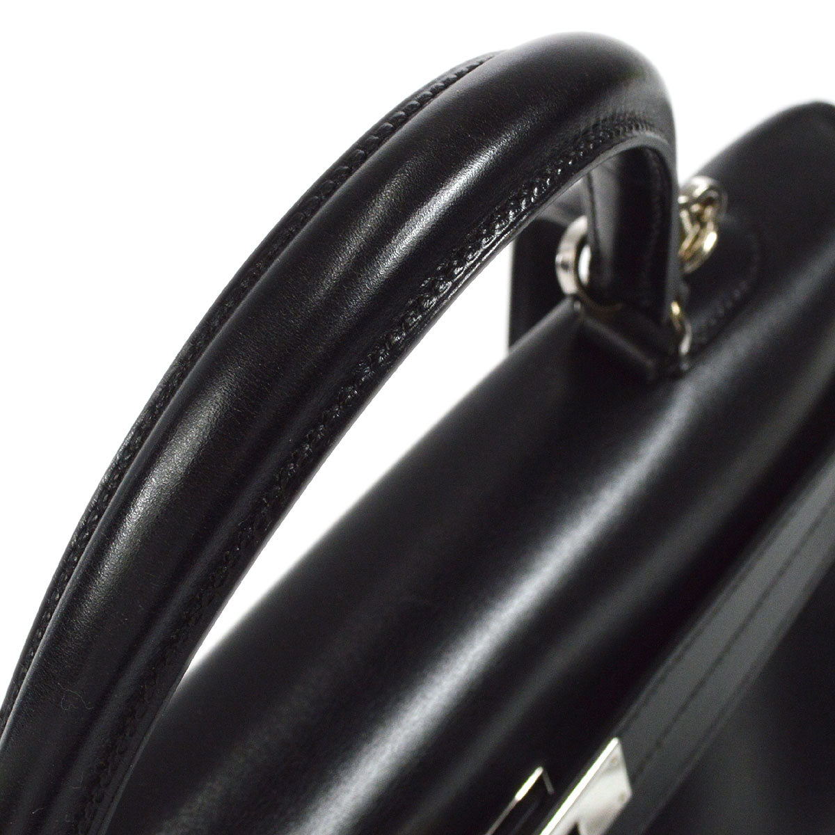 HERMES 1999 KELLY 35 RETOURNE Black Box Calf
