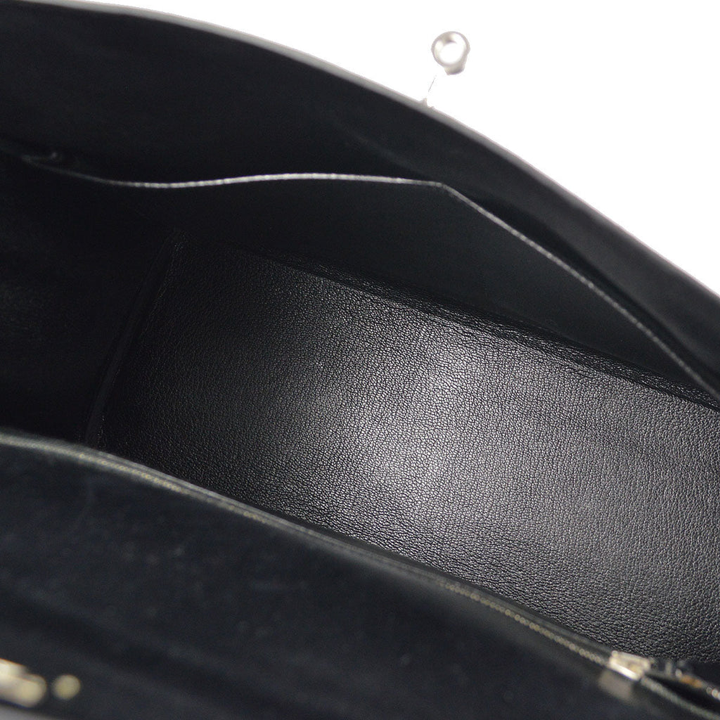 HERMES 1999 KELLY 35 RETOURNE Black Box Calf
