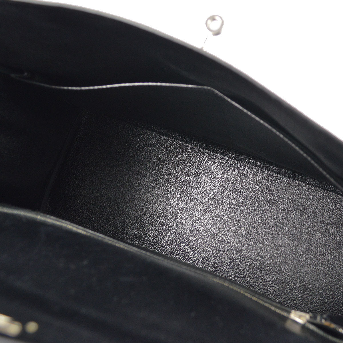 HERMES 1999 KELLY 35 RETOURNE Black Box Calf