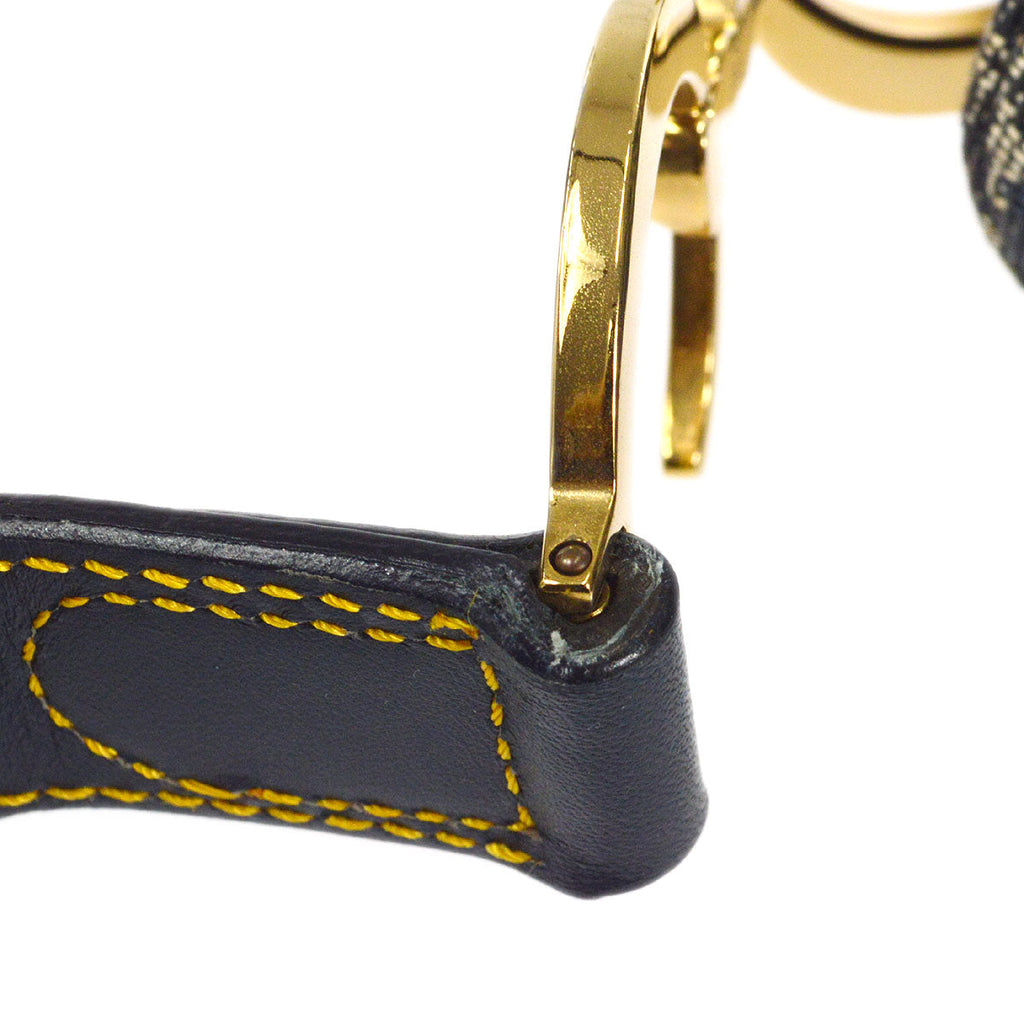 Christian Dior Trotter Double Saddle Bag Large Navy