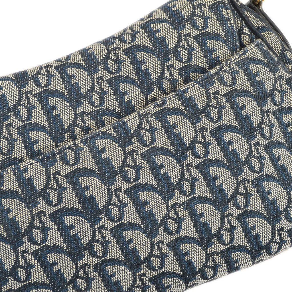 Christian Dior Trotter Double Saddle Bag Large Navy