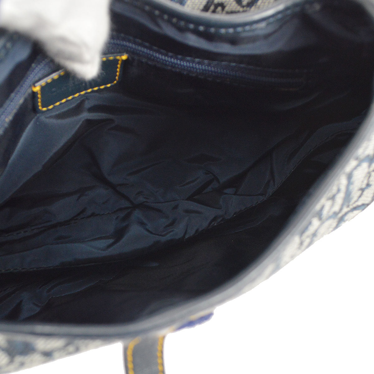 Christian Dior Trotter Double Saddle Bag Large Navy