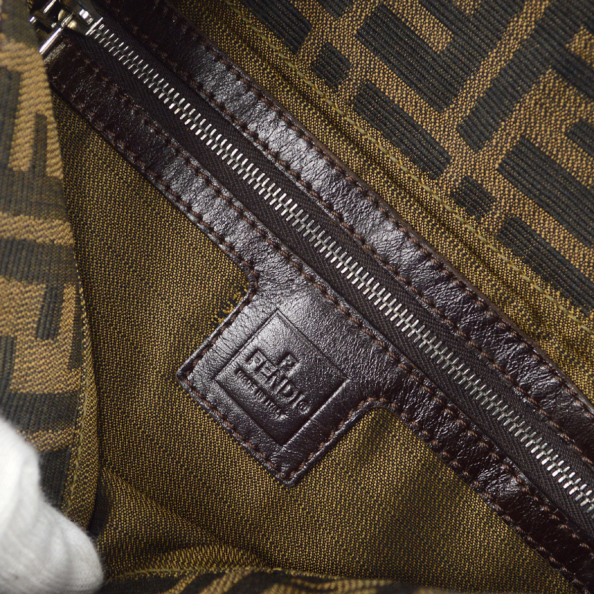 FENDI 1990s Zucca Mamma Baguette Large
