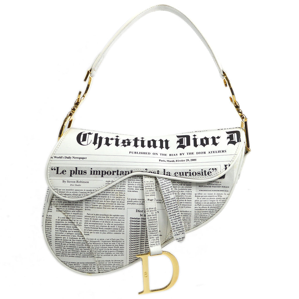 Christian Dior Newspaper Saddle Bag Medium