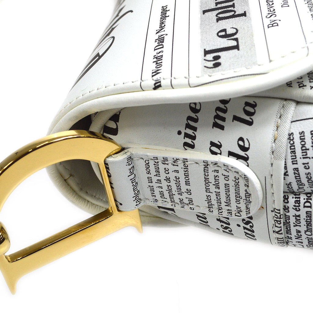 Christian Dior Newspaper Saddle Bag Medium