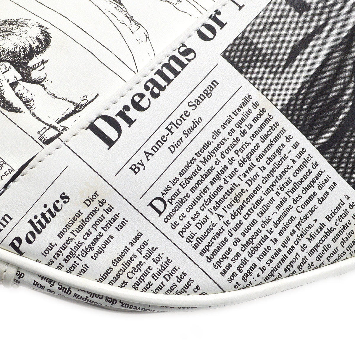 Christian Dior Newspaper Saddle Bag Medium