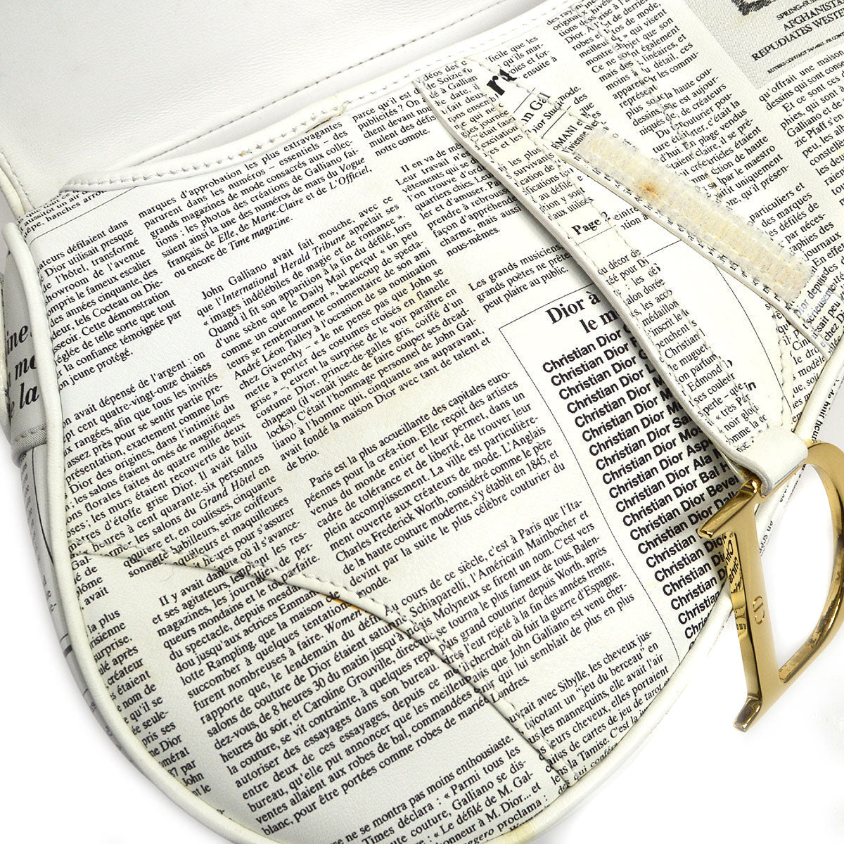 Christian Dior Newspaper Saddle Bag Medium