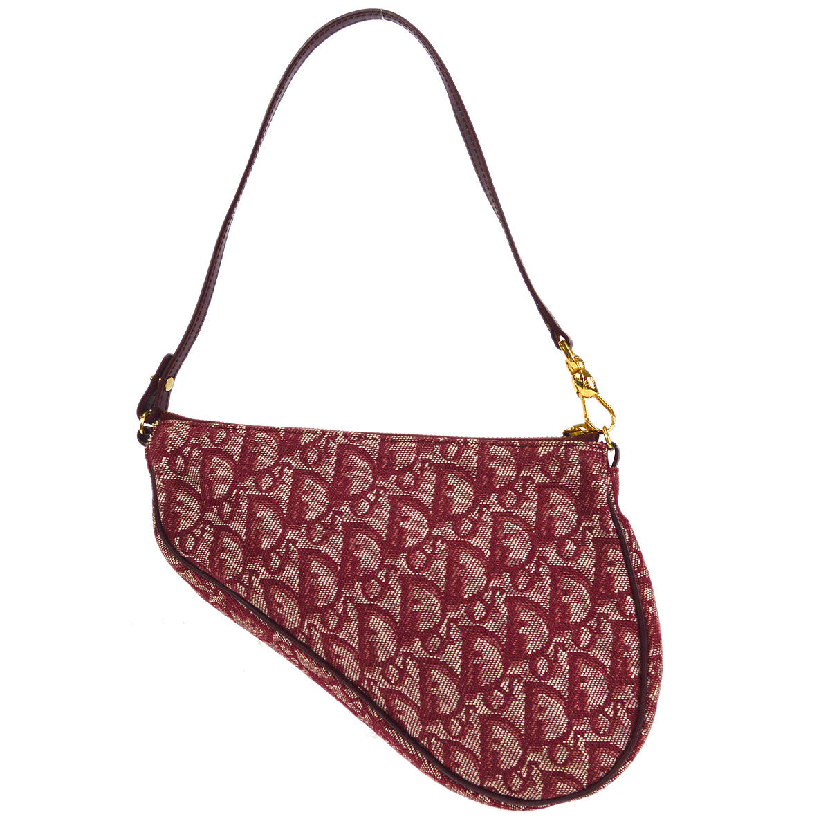 Christian Dior Trotter Saddle Bag Mini Bordeaux