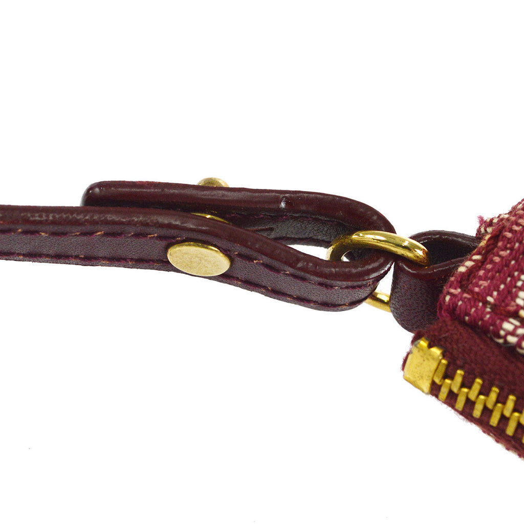 Christian Dior Trotter Saddle Bag Mini Bordeaux