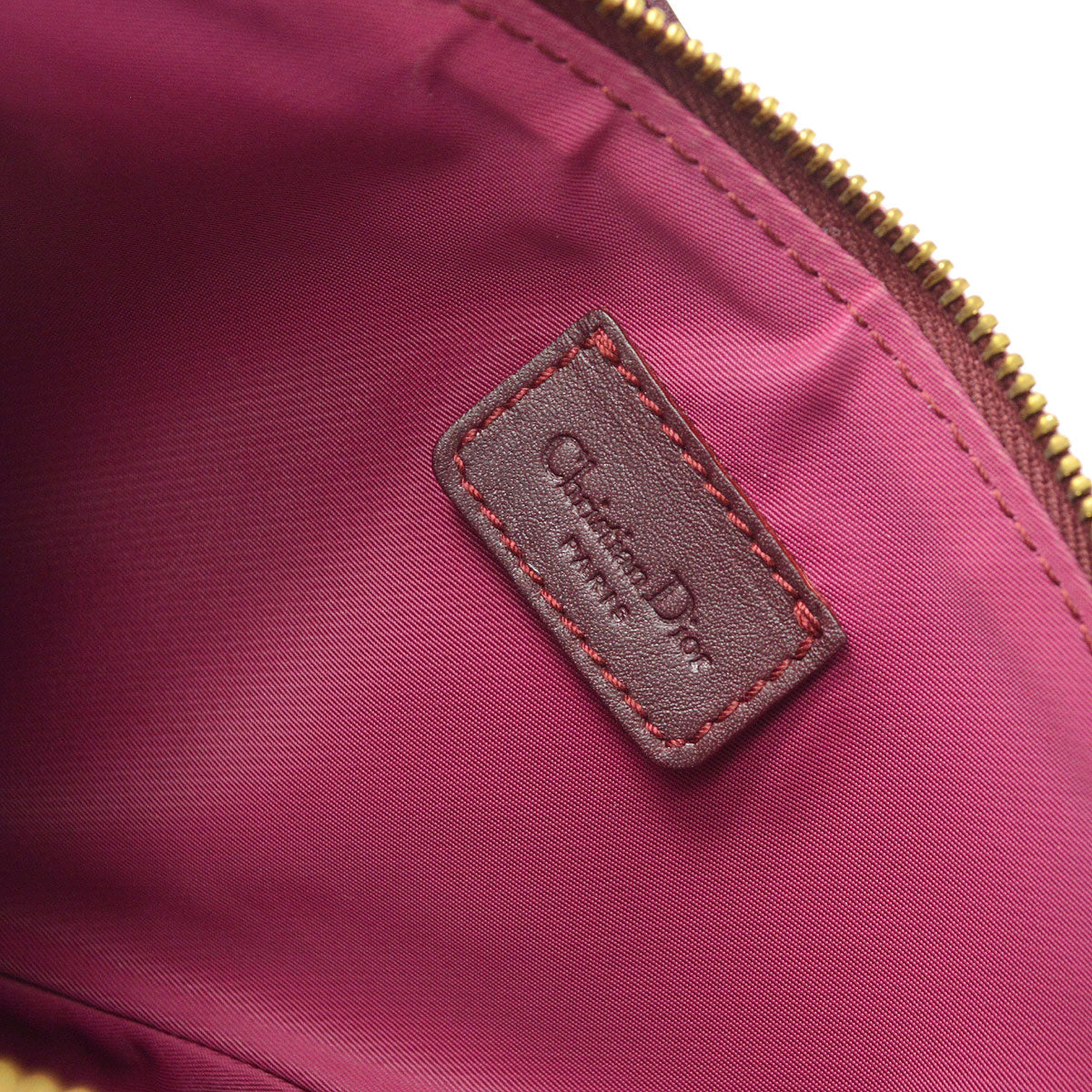 Christian Dior Trotter Saddle Bag Mini Bordeaux