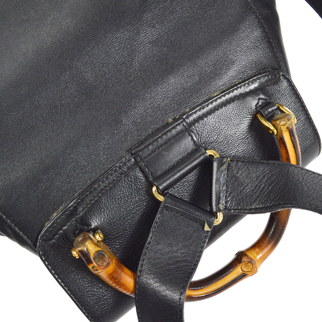 GUCCI 1980s Bamboo Backpack Medium