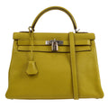HERMES 2008 KELLY 32 RETOURNE Chevre Cardamome