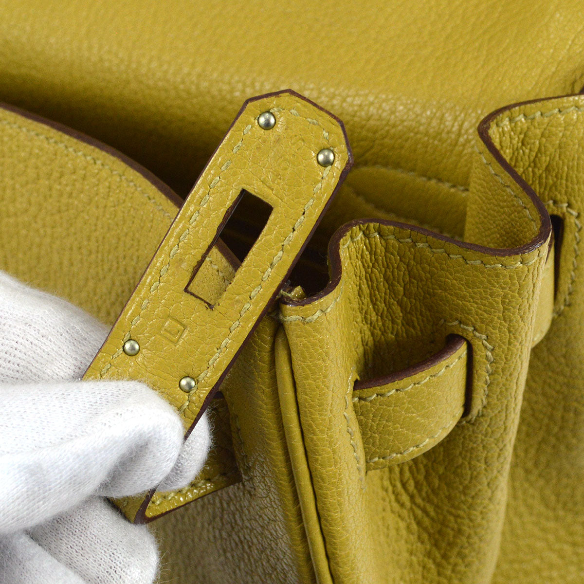 HERMES 2008 KELLY 32 RETOURNE Chevre Cardamome
