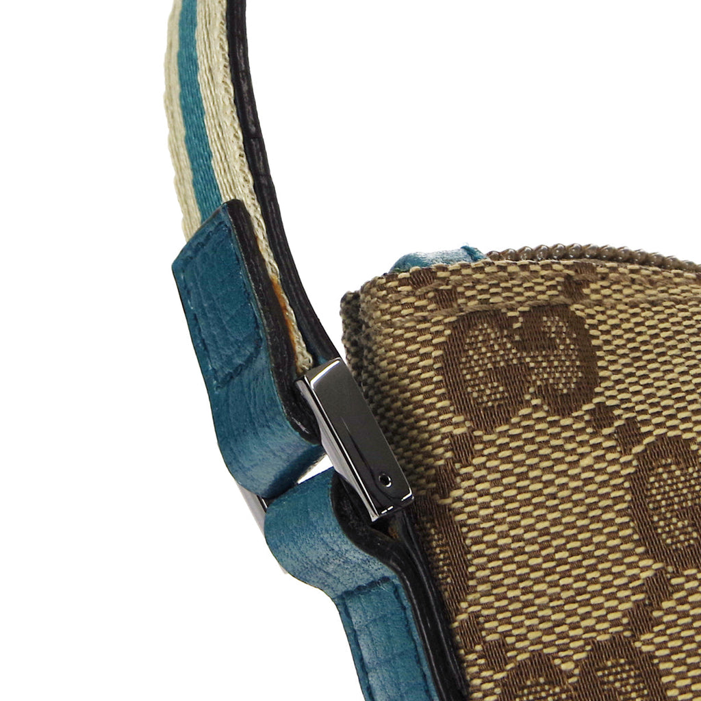 GUCCI GG Mini Handbag Blue Beige