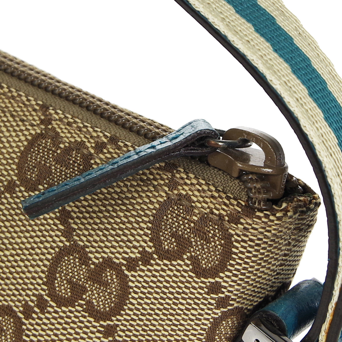 GUCCI GG Mini Handbag Blue Beige