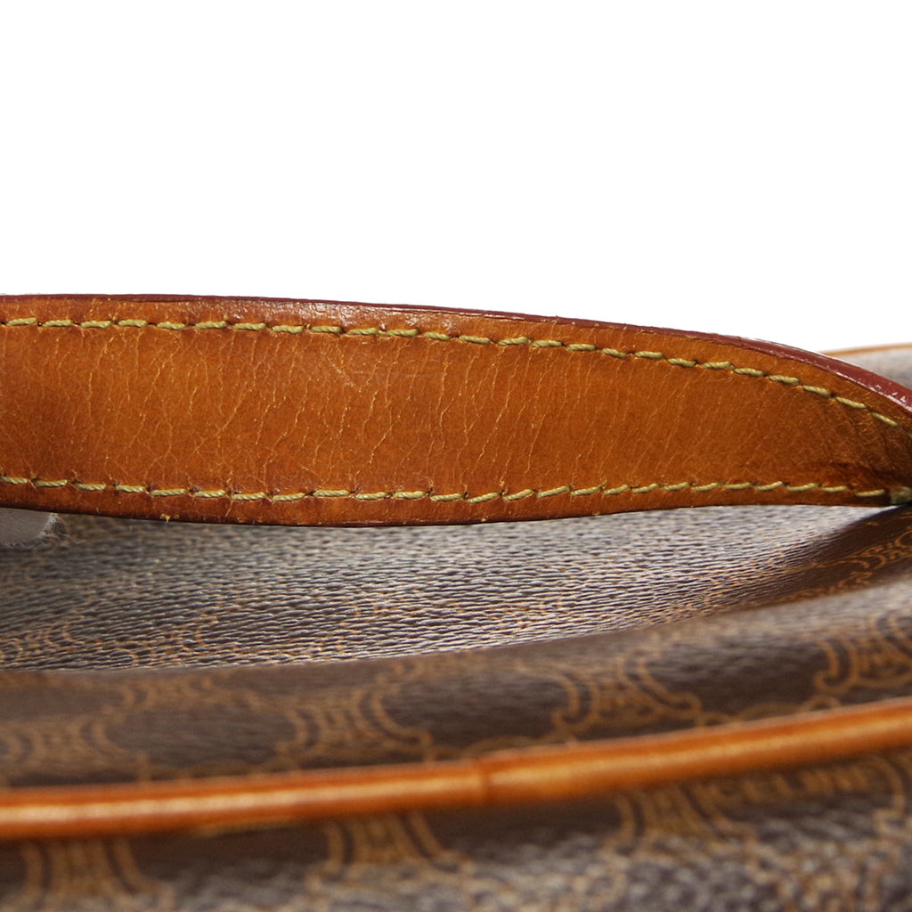 CELINE Macadam Vanity Handbag Brown