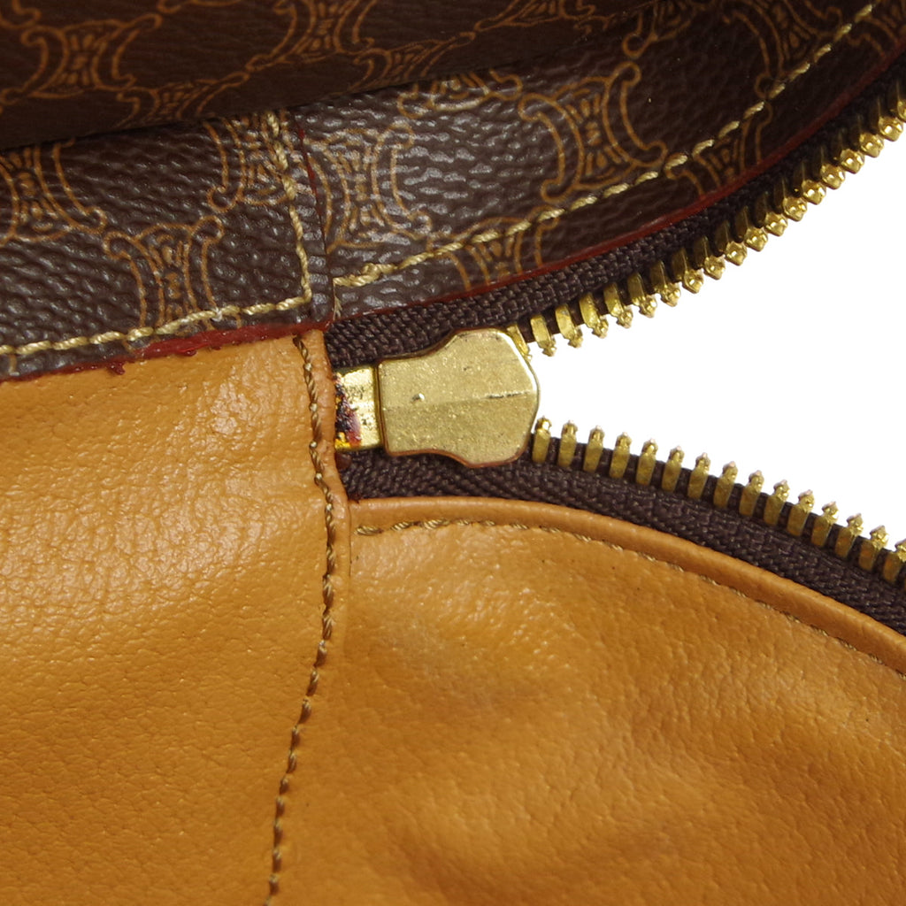 CELINE Macadam Vanity Handbag Brown