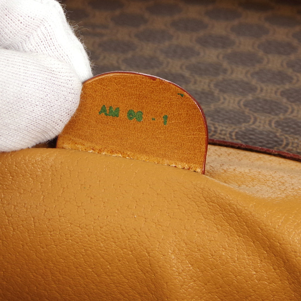 CELINE Macadam Vanity Handbag Brown