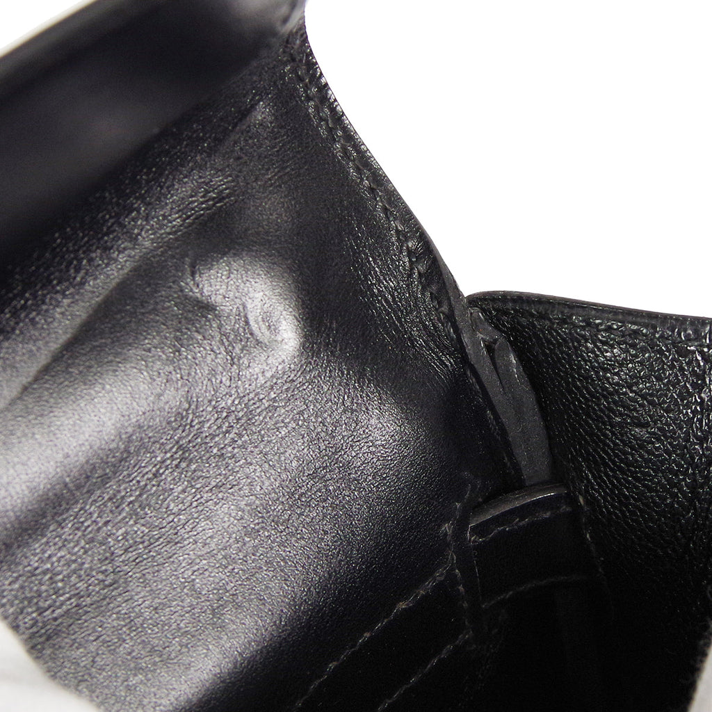 HERMES 1999 KELLY 35 RETOURNE Black Box Calf