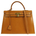 HERMES 1994 KELLY 35 SELLIER Natural Porc