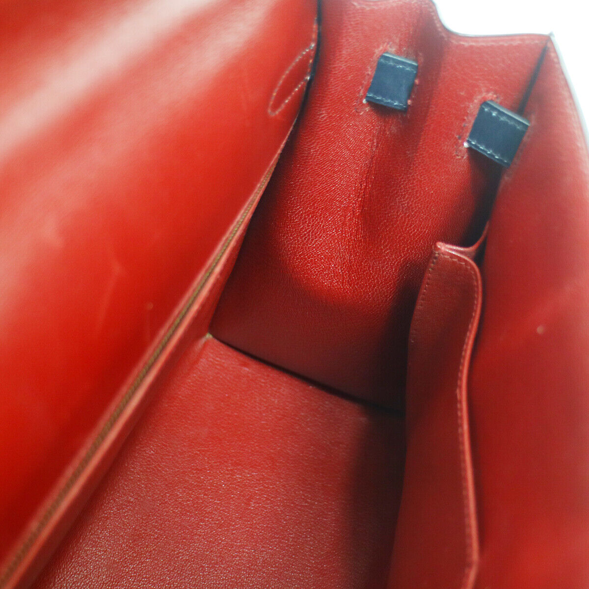 HERMES 1996 KELLY 32 SELLIER Tricolor Box Calf