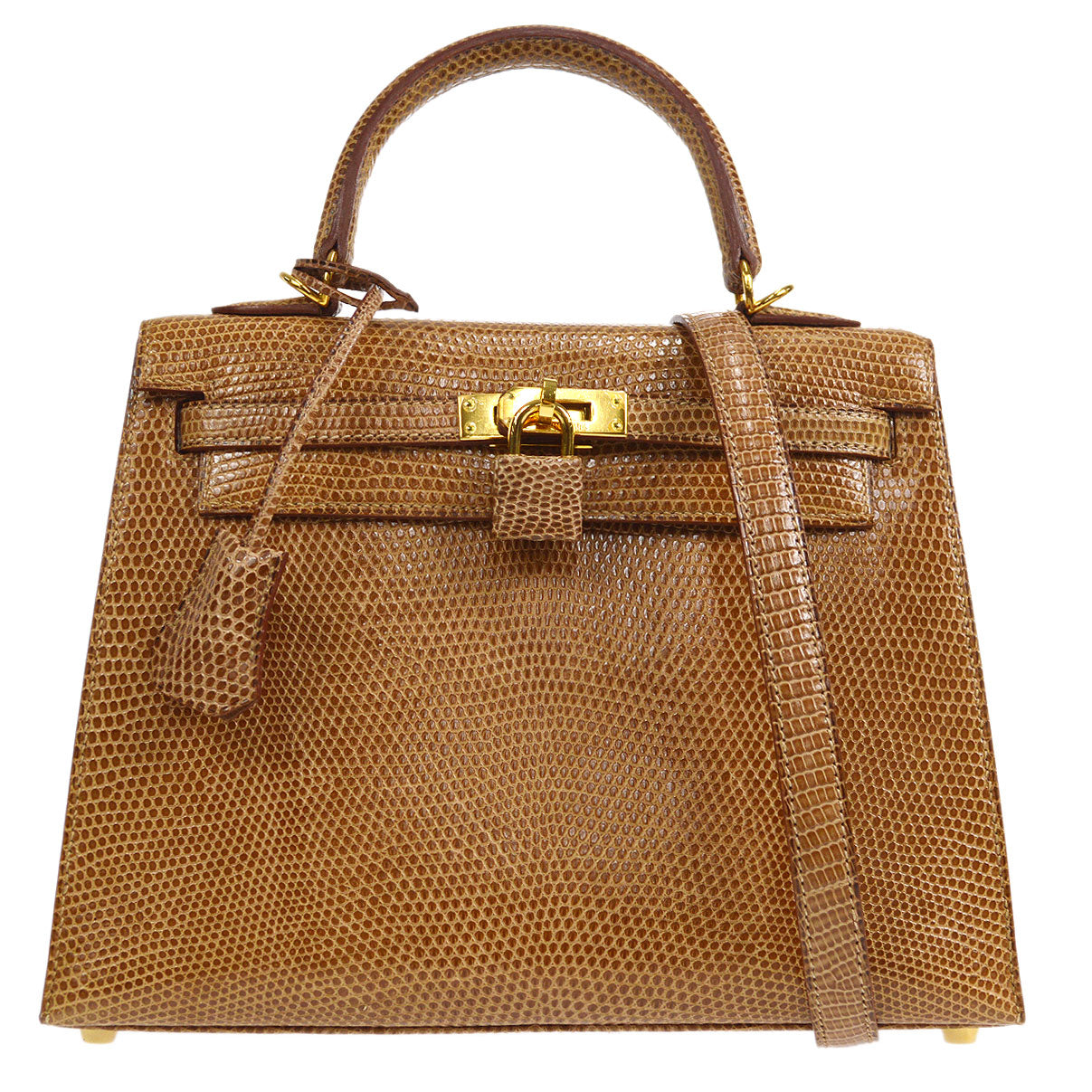 HERMES * 2000 KELLY 25 SELLIER Ficelle Lizard