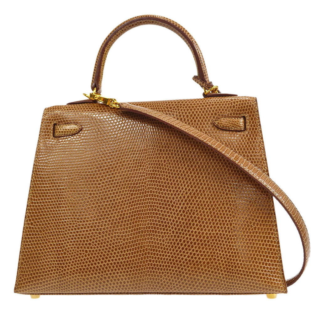 HERMES * 2000 KELLY 25 SELLIER Ficelle Lizard