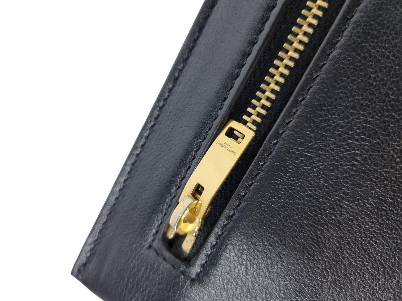 Saint Laurent Clutch in Black Leather