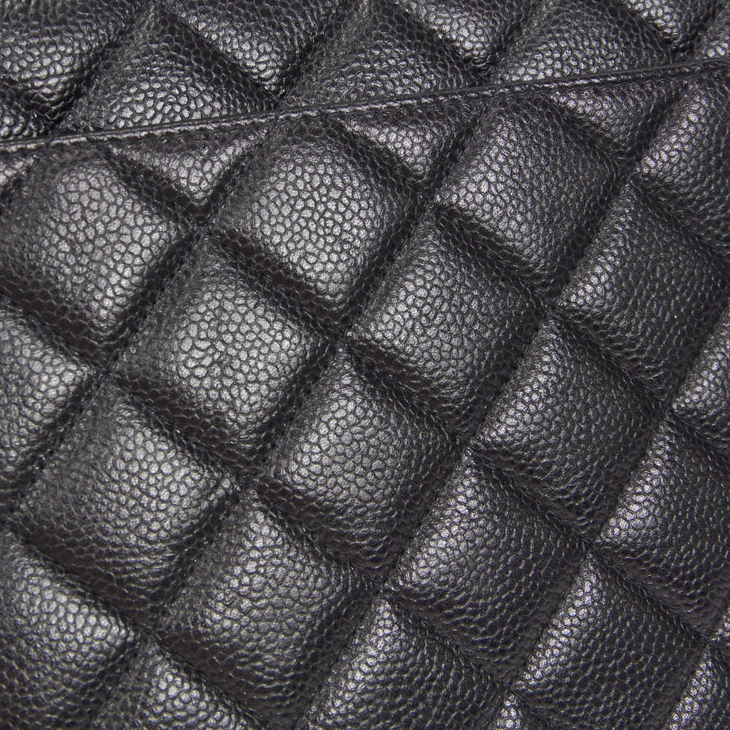 CHANEL 1994-1996 Tall Diana Flap Medium Black Caviar 17140