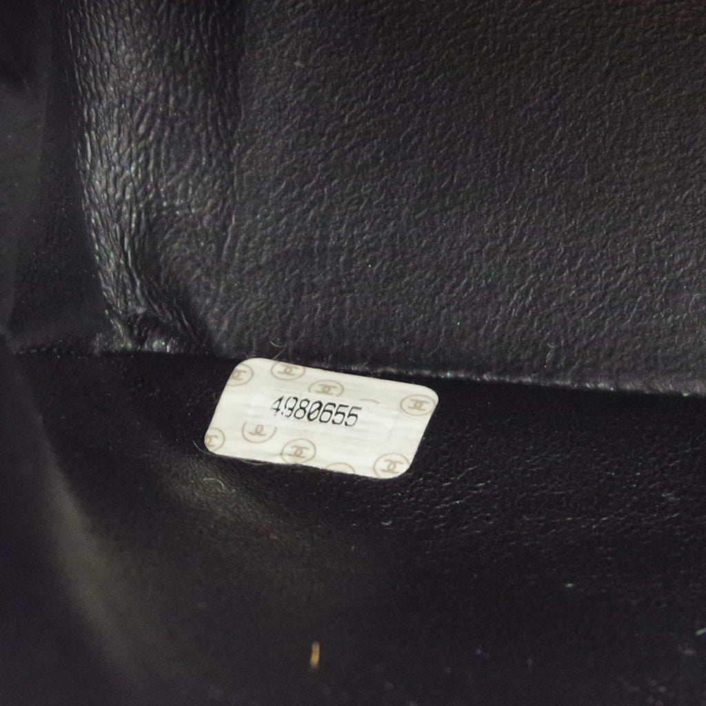 CHANEL 1994-1996 Tall Diana Flap Medium Black Caviar 17140