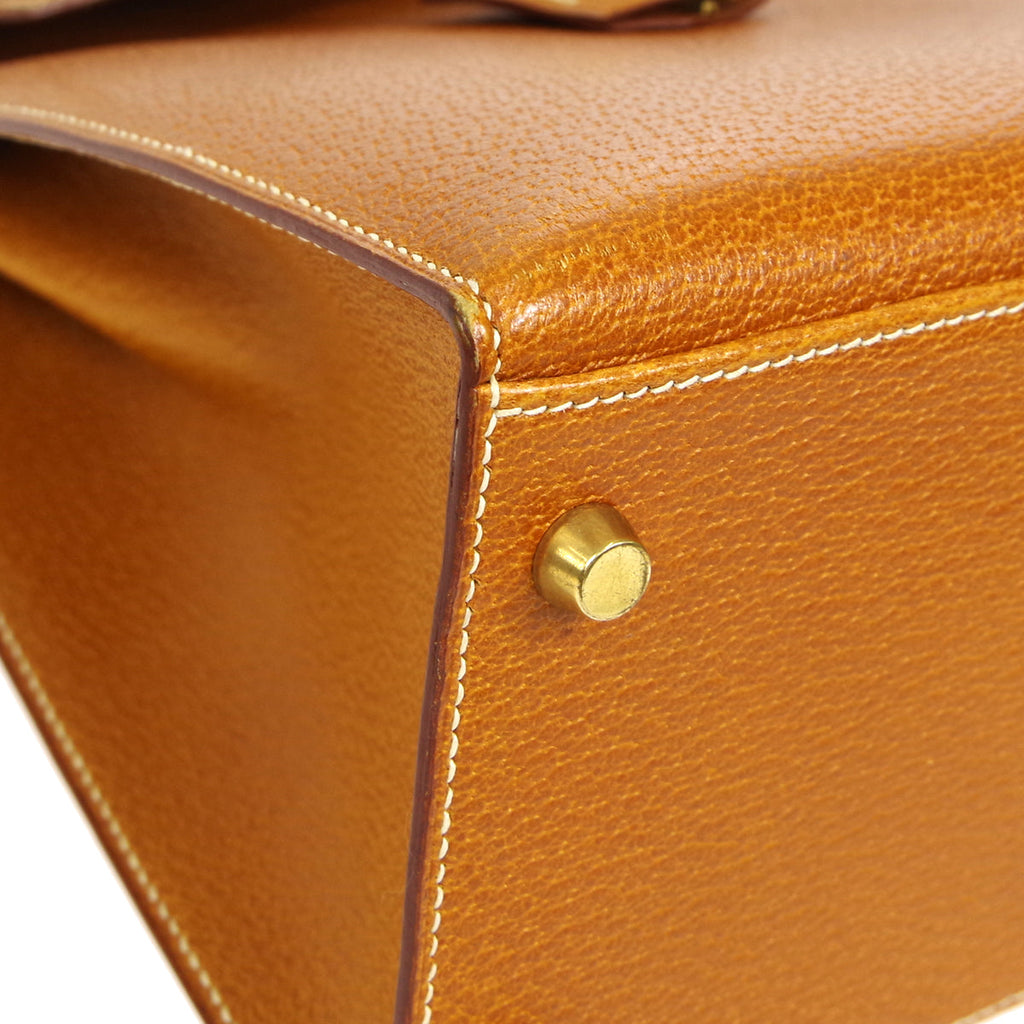 HERMES 1996 KELLY 32 SELLIER Gold Porc