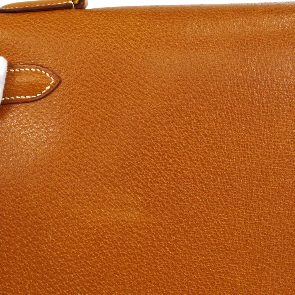 HERMES 1996 KELLY 32 SELLIER Gold Porc