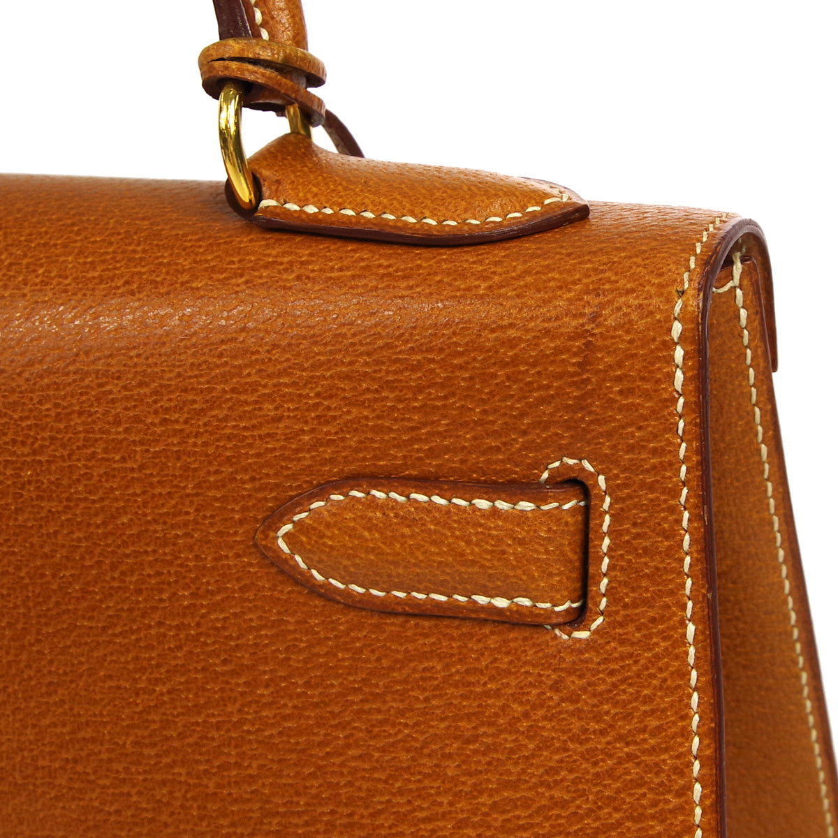 HERMES 1996 KELLY 32 SELLIER Gold Porc