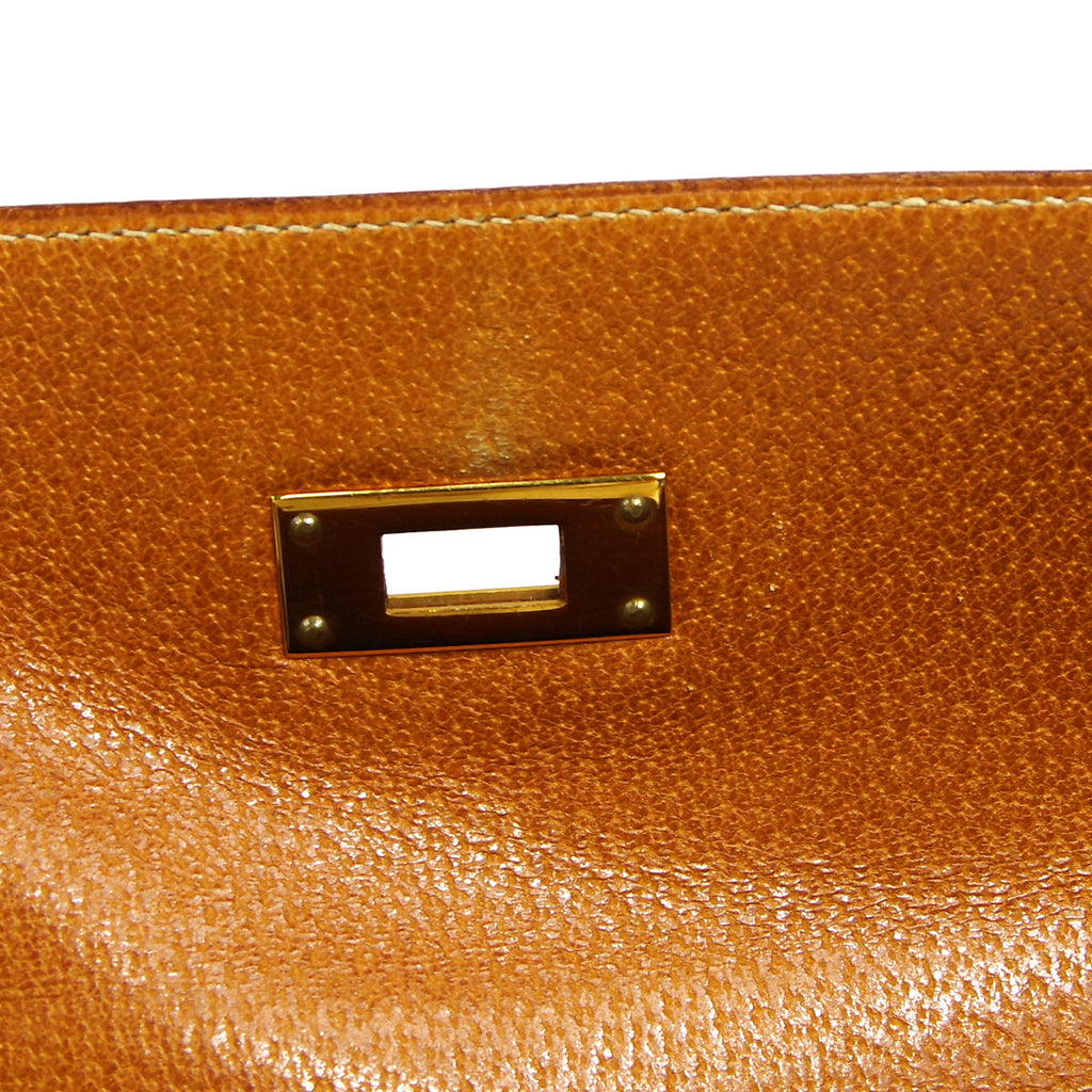 HERMES 1996 KELLY 32 SELLIER Gold Porc