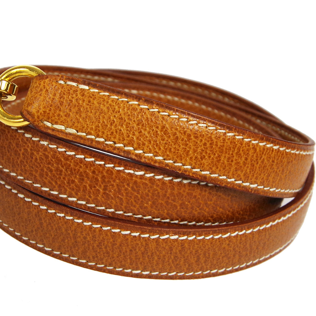 HERMES 1996 KELLY 32 SELLIER Gold Porc