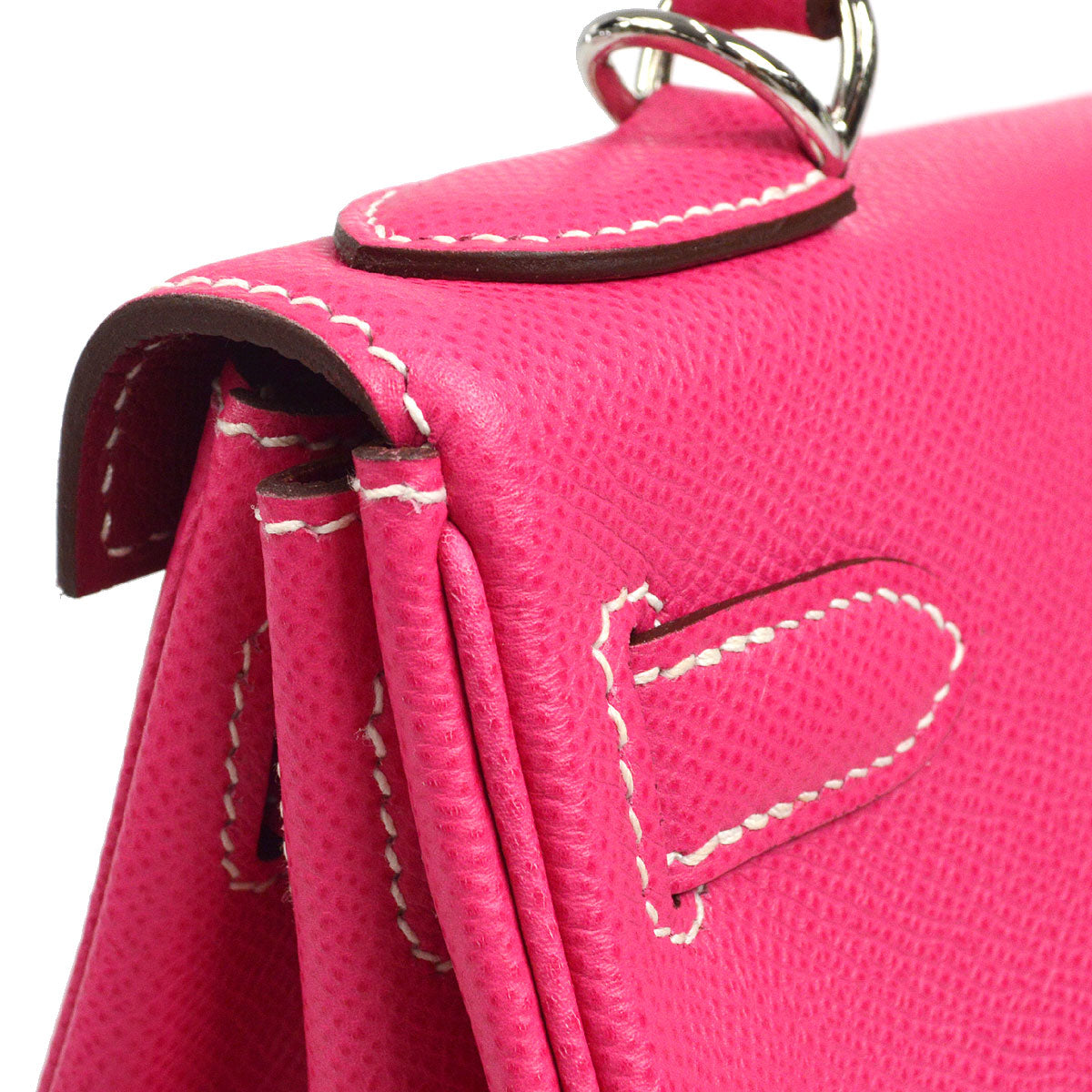 HERMES * 2011 KELLY 28 RETOURNE Rose Tyrien Epsom