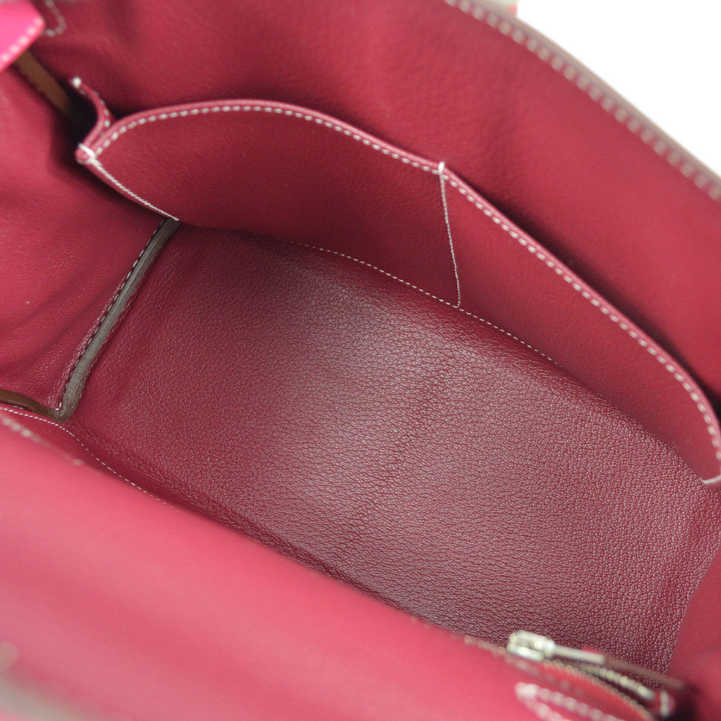 HERMES * 2011 KELLY 28 RETOURNE Rose Tyrien Epsom
