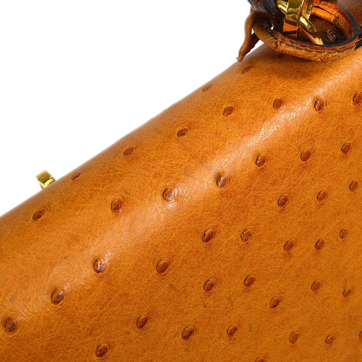 HERMES * 1994 KELLY 28 SELLIER Fauve Chestnut Ostrich