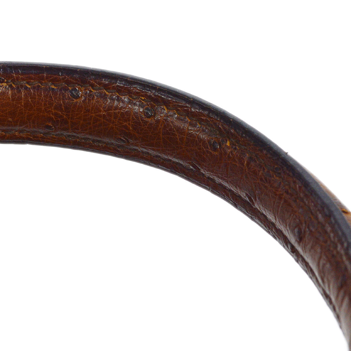 HERMES * 1994 KELLY 28 SELLIER Fauve Chestnut Ostrich