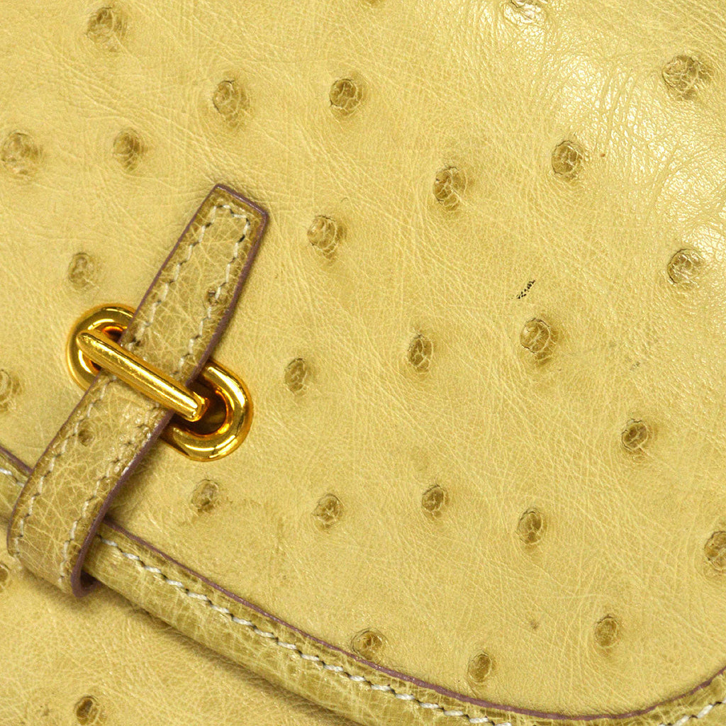 HERMES * 1992 Balle de Golf Blanc Casse Ostrich