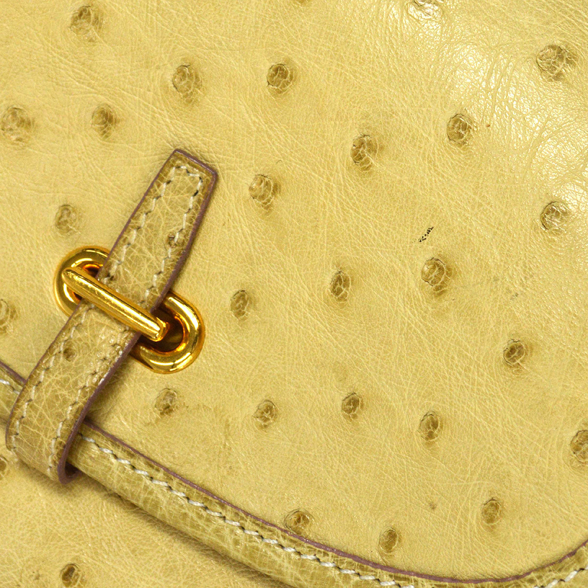 HERMES * 1992 Balle de Golf Blanc Casse Ostrich