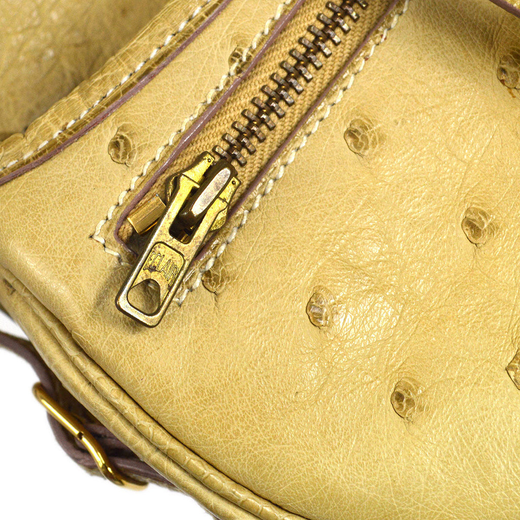HERMES * 1992 Balle de Golf Blanc Casse Ostrich