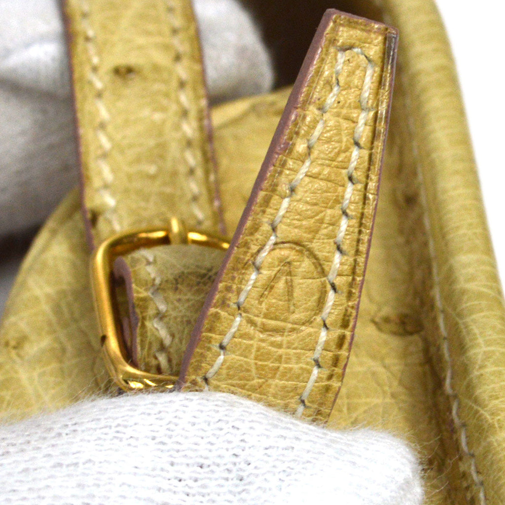HERMES * 1992 Balle de Golf Blanc Casse Ostrich