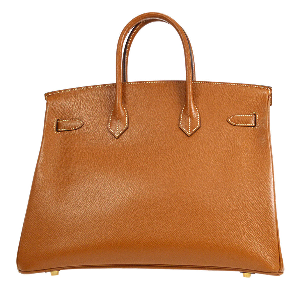 HERMES 1998 BIRKIN 35 Gold Courchevel
