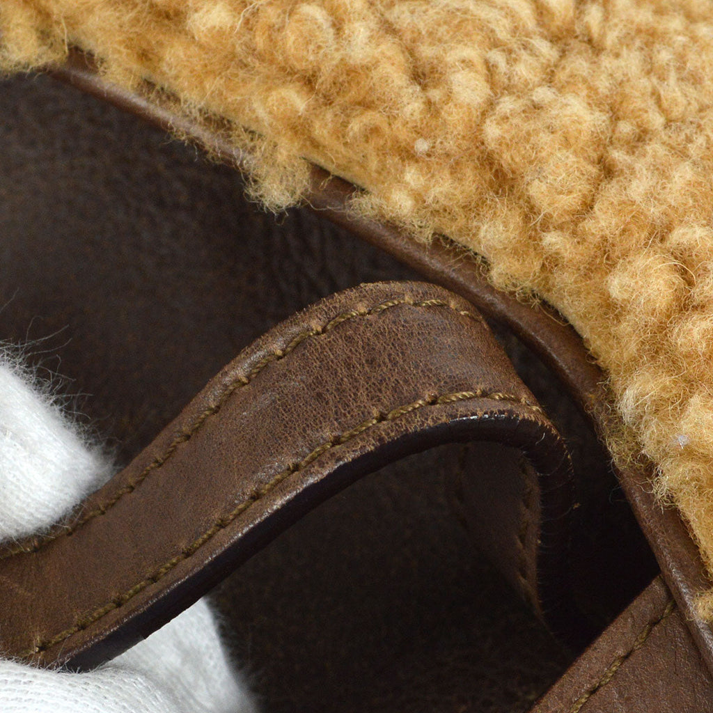 Christian Dior shearling Saddle Bag Medium