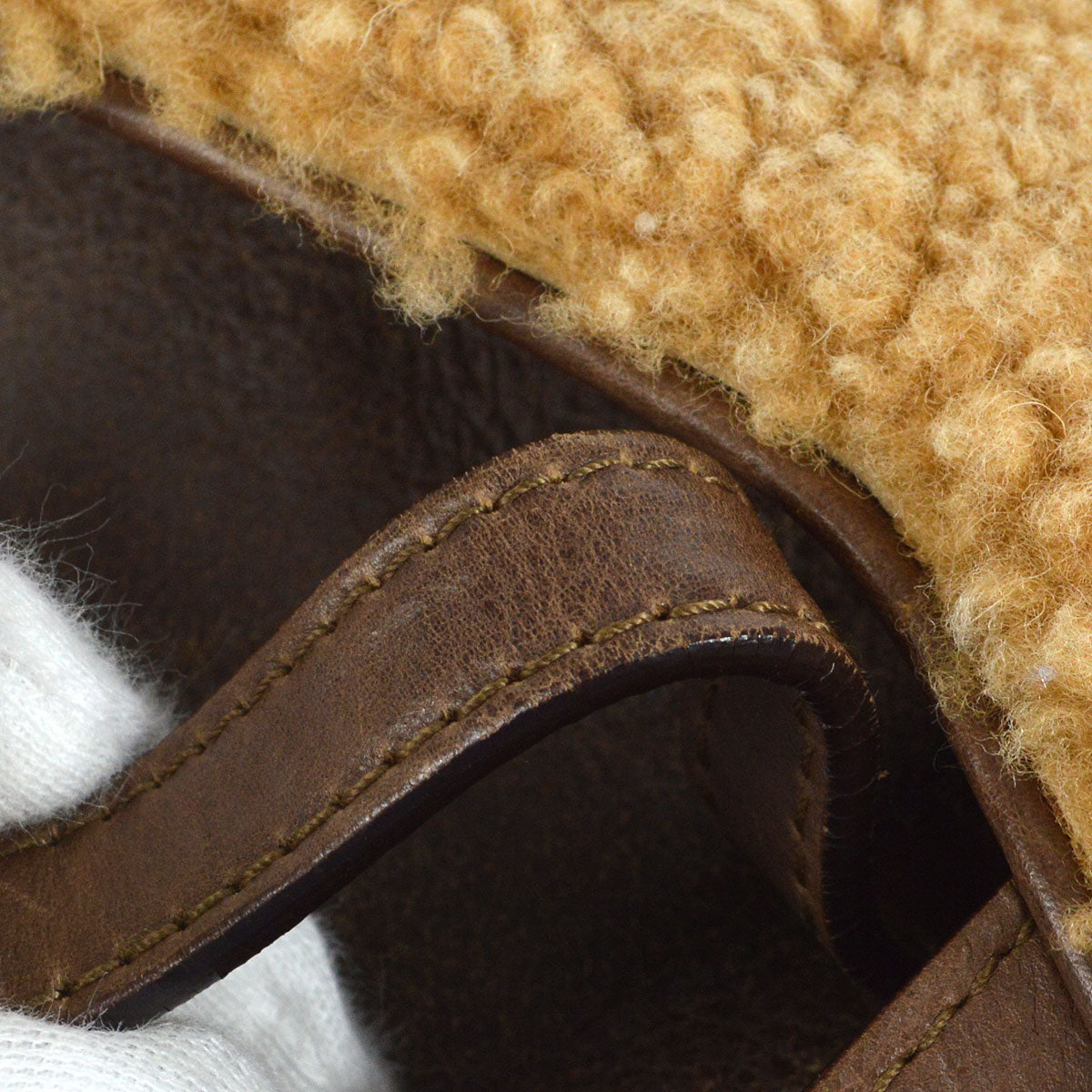 Christian Dior shearling Saddle Bag Medium