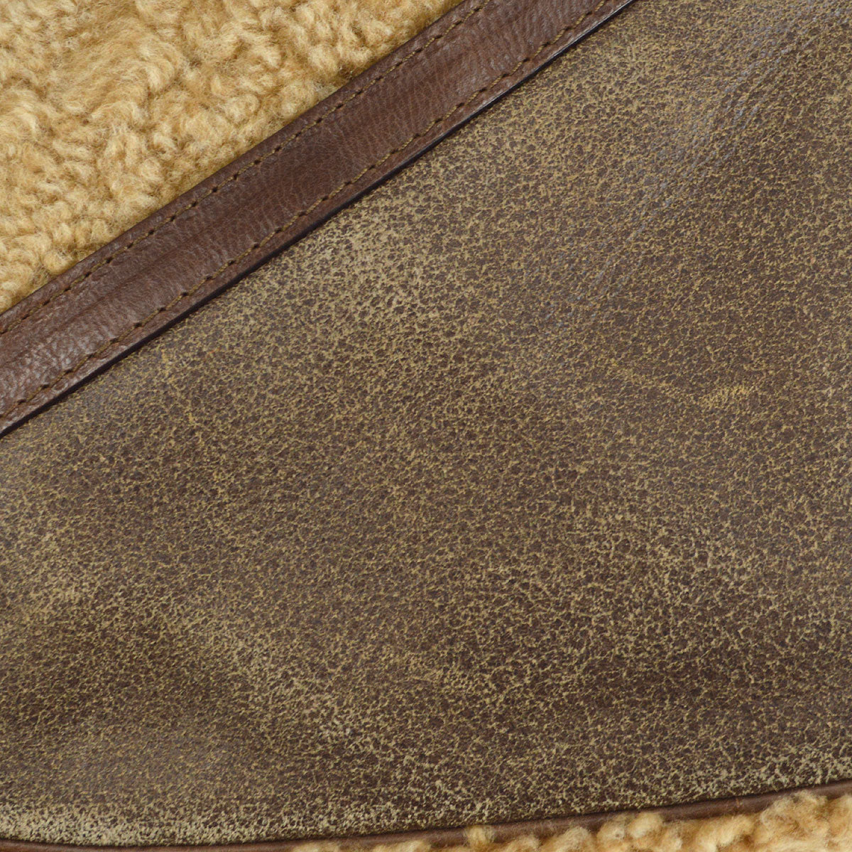 Christian Dior shearling Saddle Bag Medium