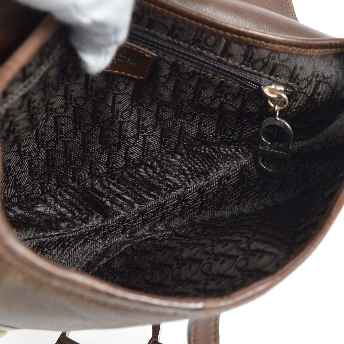 Christian Dior shearling Saddle Bag Medium