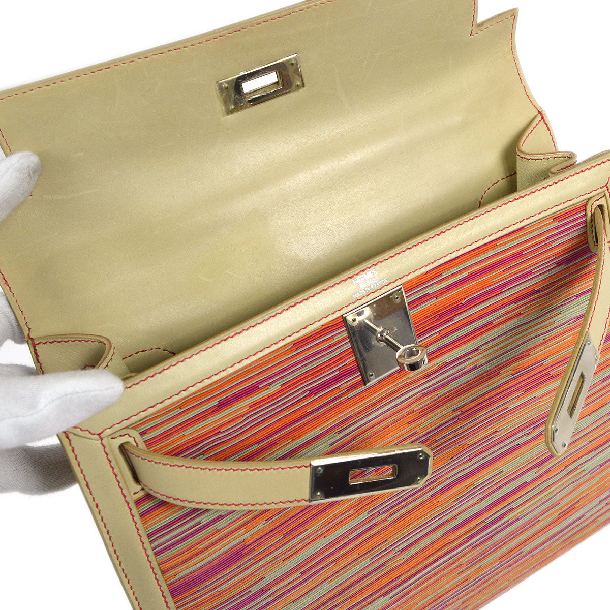HERMES * 1990s KELLY 28 SELLIER Vibrato