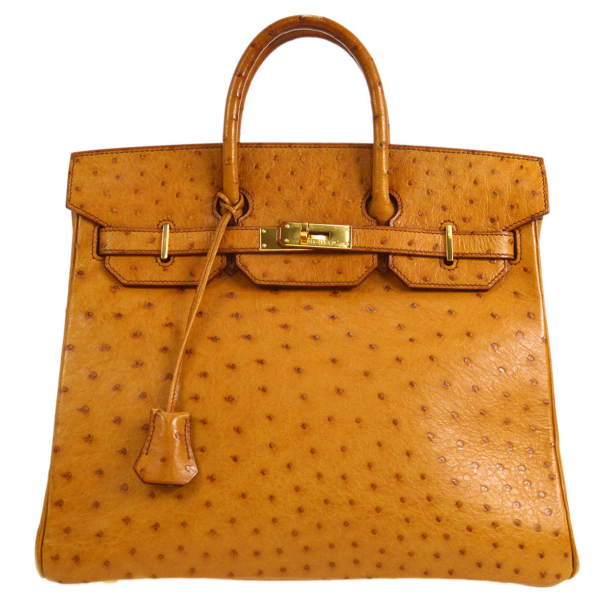 HERMES * 1996 HAC 32 Chestnut Ostrich